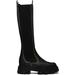 Black Cleated High Chelsea Boots