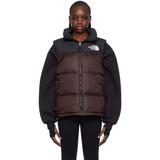 Black & Burgundy 1996 Retro Nuptse Down Jacket