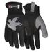 MCR SAFETY 950XL Mechanics Gloves, XL ( 10 ), Black/Gray