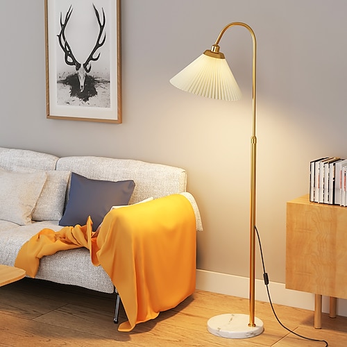 dimmbare stehlampe bogen stehlampen, metall stehlampen, led stehleuchte kreativ, stehlampe einstellbar, für wohnzimmer, büro und schlafzimmer stehleselampe Image