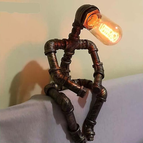 Nachttischlampe, Tischlampe, moderne Retro-Tischlampe, 1 Stück, Nachttischlampe für Nachttisch, Schlafzimmer, Wohnzimmer, Kinderzimmer, Studentenwohnheim, 85–265 V Image