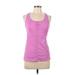 Sugoi Active Tank Top: Pink Solid Activewear - Women's Size Large