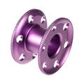 chidgrass Finger Reel Anti Corrosion Diving Spool Curve Design Strong Oxidation Resistance Solid Spools Reels Diver Sports Dive Snorkeling Purple