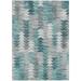 Addison Rugs Chantille ACN632 Teal 9 x 12 Indoor Outdoor Area Rug Easy Clean Machine Washable Non Shedding Bedroom Living Room Dining Room Kitchen Patio Rug