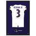 Odell Beckham Jr. Baltimore Ravens Away Jersey Framed Art Print