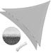 Triangle Sun Shade Sail - 28ft - 28 x 28 x 28 Triangle - Gray+White - 14.34 - Stay cool and protected with our durable sail!
