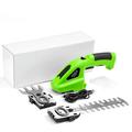 Cordless Grass Shear & Shrubbery Trimmer - 2 in 1 Handheld 7.2V Electric Grass Trimmer Hedge Shears/Grass Cutter Rechargeable Lithium-Ion Battery and Type-C Cable Included