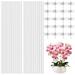 MODANU 16 inch Plant Stakes 20 Pcs Acrylic Plant Stakes Garden Stakes Orchid Stakes Clear Plant Sticks Plant Support Stakes for Indoor and Outdoor Plants with 20 Pcs Clear Dragonfly Orchid Clips
