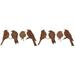 Bird Silhouette Garden Stakes Ornament Birds Decoration Structures Tree with Screws Figurine Decorations