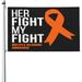 Ms Awareness Her Fight Is My Fight Multiple Sclerosis Flag 3 X 5 Ft Double Sided Flag Outdoor Flags Banner Flag Garden Flag Home House Decor Flags