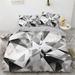 Gold Metallic Marble Comforter Cover Set Twin Full Queen King Size 3 Piece Bed in a Bag Foil Print Glitter White Comforter Cover and Pillowcases Set All Season Soft Microfiber Complete Bedding Sets