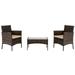 Rattan Sofa Set with Arm Chairs Love Seat and Coffee Table - 2pcs Arm Chairs 1pc Love Seat 1pc Tempered Glass Coffee Table - 58.43 - Upgrade your family gatherings with comfort and durability!