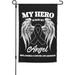 Wings Angel Ms Multiple Sclerosis Awareness Garden Flag 12x18 Inch Double-Sided Printed Vertical Garden Flags Funny Outdoor Small Yard Flags All Seasons