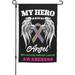 Wings Angel Ms Multiple Sclerosis Awareness Garden Flag 12x18 Inch Double-Sided Printed Vertical Garden Flags Funny Outdoor Small Yard Flags All Seasons