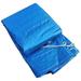 1PC Swimming Pool Covering Cloth Dustproof Water Pool Cover Heat Preservation Pool Cover Rainproof PE Weaving Awning Cloth Ultraviolet-proof Swimming Pool Insulation Film for Pools (Blue 400x211x81cm)