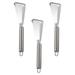 3 Pcs Triangular Push Knife Home Fruit Peeler Stainless Steel Carving Cutters Potato Slicer