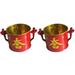 Set of 2 Incense Holder Tabletop Decoration Desktop Decor Stick Incense Burner Buddha Offering Bowl Chinese Incense Bowl Incense Burner Incense Tube Household Chinese Style Red Stainless Steel