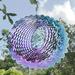 1pc 3D VR Hanging Wind Spinner Outdoor Decoration For Garden Wind Chime Metal Yard Stainless Steel Tree Of Life 3D Spinner With 360Â° Rotating Hook