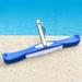 PRINxy Pool Brush 18 Inch Floor & Wall Pool Brush Aluminum Clip Handle Durable Nylon Bristles for Cleaning Of Swimming Pool Wall & Tile & Floor Blue