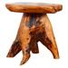 Jaxnfuro Tree Stump Side Table Natural Edge Cedar Real Wood End Table Small Wooden Mushroom Stool Indoor/Outdoor