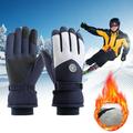 Yuelianxi Winter Gloves Women Men Ski Gloves Thermal Warm Windproof Rainproof Cold Proof Ski Riding Warm Gloves Perfect for Cycling Running Hiking Freezer Work and Daily Activities Dark Blue