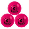 MyLec G-Force Street Hockey Balls Less-Bounce Street Hockey Balls Liquid Filled Perfect for 30-60 Degrees F Durable Construction Roller Hockey Ball for Indoor/ Outdoor Play (Pink Pack of 3)