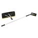 Jaxnfuro 21 Feet Adjustable Roof Snow Rake with Large Blade Telescoping Scratch- Roof Snow Removal Tool