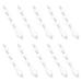 10 Pcs DIY Transparent Hanging Crystal Pendant Chandelier Party Decoration 10pcs (white 3.8cm Cone Pendant) for Home Acrylic