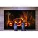 Anti-Slip Carpet Rug Black and Orange Rug Home Decor Rug Hallway Rugs Halloween Rugs Modern Rug Halloween Party Rugs Kitchen Rugs 3.3 x6.5 - 100x200 cm