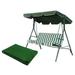 Aufmer Garden Seat Replacement Double Replacement Oxford Cloth Canopy Top Set Outdoor Patio Seat Cover For Backyardâ”ƒ142*120*15CMâœ¿2024 Latest Upgrade