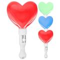 Glow Sticks 4pcs Love Shaped Plastic Glow Sticks Portable Colorful Party Light Sticks Concert Luminous Sticks Party Fovor Supplies (Mixed Color)