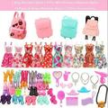 41Pcs/Set Barbies Doll Accessories Clothes for Barbie Doll Shoes Bags For Barbie Doll Accessories 41 pcs