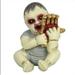 CNKOO Halloween Scary Ghost Baby Doll - 3.5IN Scary Resin Statue Craft Halloween Haunted House Decoration Garden Decorative Props Bar Haunted House Cemetery Decorations(A)