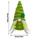 Sueyeuwdi St Patricks Day Decorations St Patricks Day Decorations Decoration Green Doll Rudolph Ornament Doll 18*9*3cm St Patricks Day Accessories