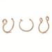 3/5pcs Stainless Steel Septal Ring Clip for Unisex - Non-Piercing Body Jewelry for a Natural Look