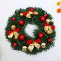 1pc Christmas Decoration Door And Window Decoration Outdoor Holiday Decoration Wreath Children s Birthday Gift Bow Tie Decoration Wreath Home Decor Room Decor Theme Party Decor Christmas Dec