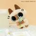 Siamese Cat Bean Puree Soft Plush Dolls Pendant Cotton Anime Pillow Kawaii Stuffed Plushies Children Cute Toys Birthday Gifts G