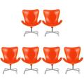 6 Pcs Toy The Office Decor Miniature House Accessory Egg Chair Armchair House Egg Chair Plastic Child