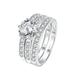 925 Sterling Silver Moissanite Eternity Ring - Perfect Wedding Engagement and Anniversary Gift