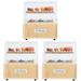 Display Shelves 3 Sets Miniature Barbecue Cabinet Grill BBQ Doll House Plastic