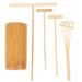 Dry Mountain Rake Set Ornament Decor Mini Wood Rakes Desk Accessories Mini Rake Toys Small Wood Rake Office