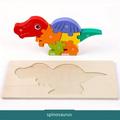 Children s 3d Wooden Three-dimensional Puzzle Building Blocks Baby Puzzle Early Education Intelligence Wooden Dinosaur Toys For Baby Birthday Gift Children s Day Gift