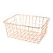 Metal Wire Storage Basket With Handles Durable Food Storage Organizers Storage Iron Metal Desktop Cosmetic Storage Organizers For Kitchen Food Pantry Papers Home Office Desk Bathroom Laundry Room Ba