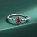 Stunning Colorful Zircon Ring - 925 Sterling Silver Minimalistic Jewelry for Women and Girls - Perfect Gift for Girlfriend