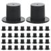 100 Pcs Plastic Clown Hat Top Santa Claus Cylinder New Year Hats Replaceable Doll Black Trim Child Wear-resistant Mini