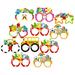 24 Pcs Party Decoration Photo Props Cartoon Eyeglasses Birthday Party Party Props Party Eyeglasses Student