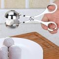 1pc/2pcs Meatball Clip Stainless Steel Non-stick Pot Meatball Maker Meatball Making Tool Clip Novice Non-stick Stopper Meatball Spoon Cooking Spoon Stainless Steel Kitchen Accessories