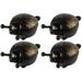 4 pcs Bike Bell Ladybug Cycling Ring Bell Cycling Mini Bells Alarm Bell Accessories (Random Color)