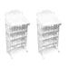 Shoe Shelf 2 Pack Doll Accessories for Baby Dolls Shoes Rack Storage White