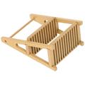 Bread Rack Ornaments Dollhouse Miniatures Shelf Wood Nightstand Furniture Double Layer